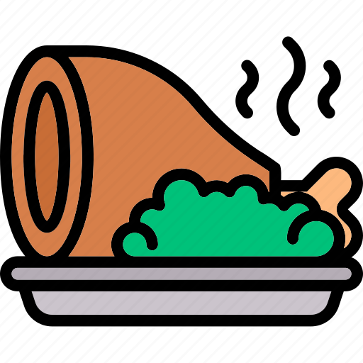 Barbecue, bone, ham, meat, roast icon - Download on Iconfinder