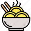 bowl, chopsticks, cooking, food, noodle, restaurant, soup 