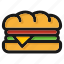 burger, fastfood, hamburger, junkfood, meal, restaurant, sandwich 