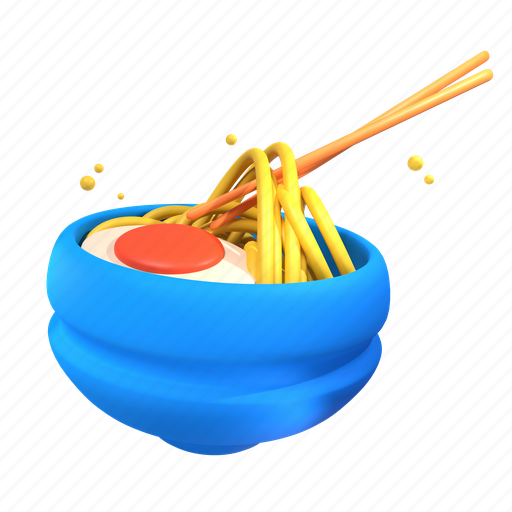 Ramen, noodle, food, japan, cooking, restaurant 3D illustration - Download on Iconfinder