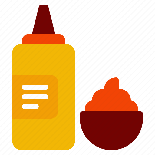 Mustard, bun, condiment, sauce, dog, bottle, food icon - Download on Iconfinder