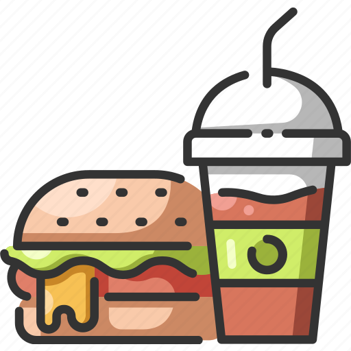 Burger, drink, fast, food, fresh, meal, smoothie icon - Download on Iconfinder