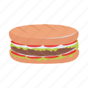 burger, sandwich, fast, food, lunch