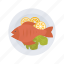 fish, seafood, dish, plate 