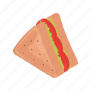 sandwich, fast, food, burger, lunch