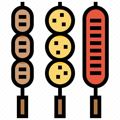 Meat, food, barbecue, sausage, ball icon - Download on Iconfinder