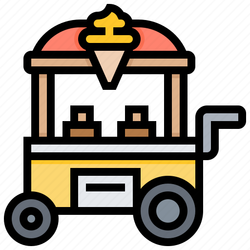 Sweets, cream, cart, ice, trolley icon - Download on Iconfinder