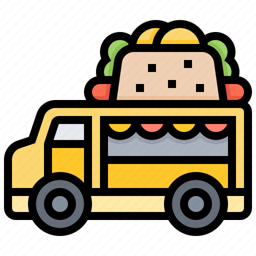 Street, truck, food, delivery, hot, dogs icon - Download on Iconfinder