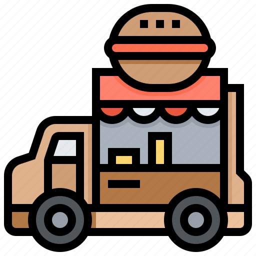 Food, sell, hamburger, truck, facility icon - Download on Iconfinder