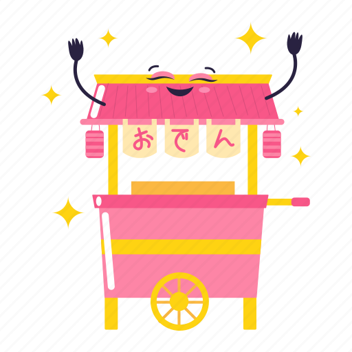 Ramen street food stall, ramen. street food, fast food, food, menu, restaurant, cute sticker - Download on Iconfinder