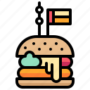 burger, fastfood, food, hamburger