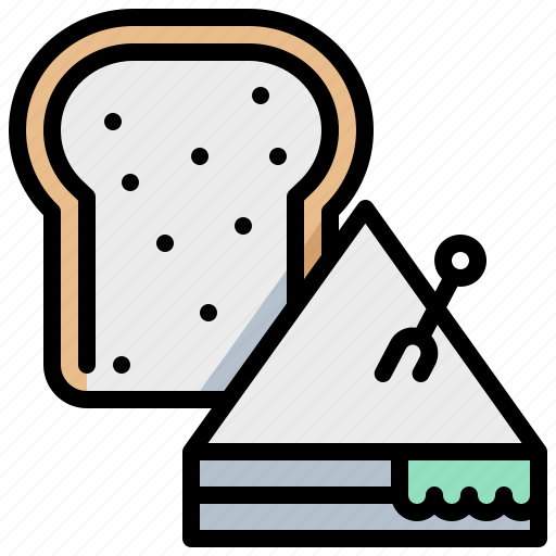 Bread, fastfood, food, sandwich icon - Download on Iconfinder