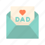 card, dad, envelope, father day, letter, love, paper 