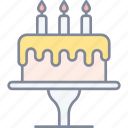 cake, dessert, birthday, celebration