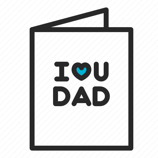Card, father's day, gift, letter, message, presents icon - Download on Iconfinder