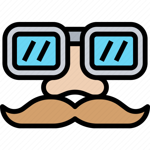 Eyeglasses, mustache, face, man, male icon - Download on Iconfinder