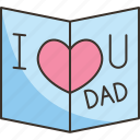 father, day, card, holiday, celebrate