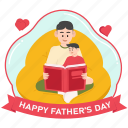 child, father, reading, book, fathers, family, activity, kid, dad