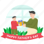 child, giving, present, father, fathers, gift, celebration, happy, family 
