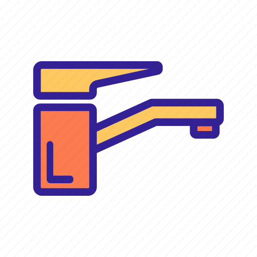 Contour, equipment, faucet, mixer, water icon - Download on Iconfinder
