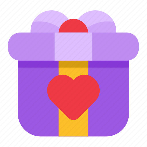 Balloon, box, heart, presents, romance, kids, daughter icon - Download on Iconfinder