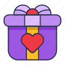 balloon, box, heart, presents, romance, kids, daughter