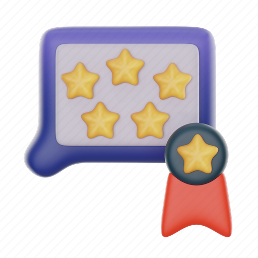 Five, stars, feedback, percent, like, night, info 3D illustration - Download on Iconfinder