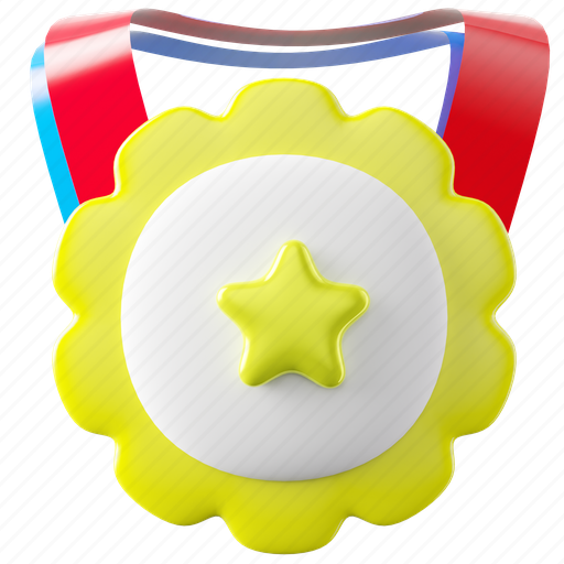 Award, winner, achievement, medal, prize, badge, reward 3D illustration - Download on Iconfinder