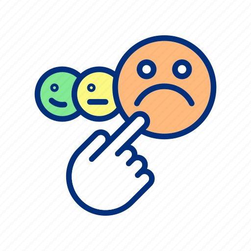 Negative feedback, customer dissatisfaction, bad review, angry consumer icon - Download on Iconfinder