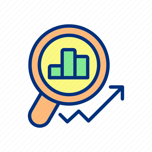 Market monitoring, revenue growth, stock market, data analysis icon - Download on Iconfinder