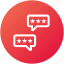 chat, feedback, message, rating, review 