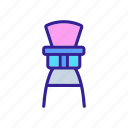 attached, booster, chair, feeding, high, large, to