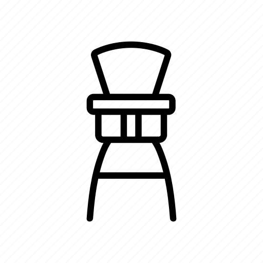 Attached, booster, chair, feeding, high, large, to icon - Download on Iconfinder