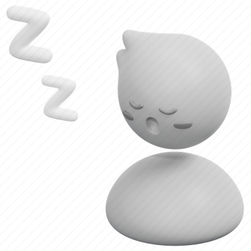 Sleepy, drowsy, feeling, emotion, expression, mind, sleep 3D illustration - Download on Iconfinder
