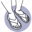 leg, sandal, shoes, flip flops, slipper, foot, feet 