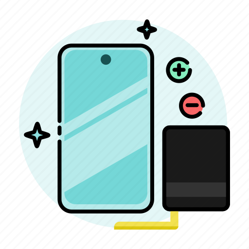 Phone, battery, call, plus minus, power, cell, smartphone icon - Download on Iconfinder