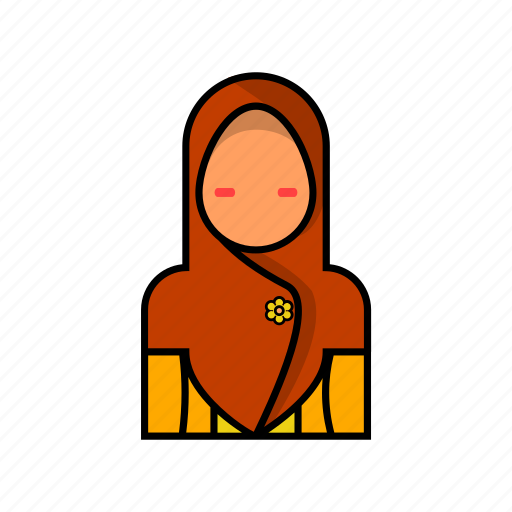 Female, hijab, woman icon - Download on Iconfinder