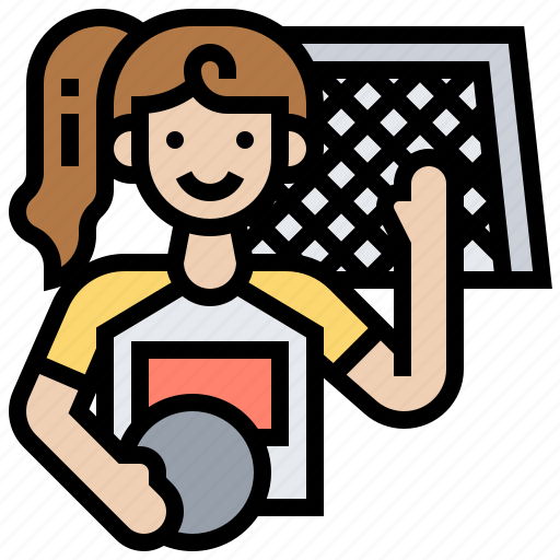 Football, girl, player, soccer, sports icon - Download on Iconfinder