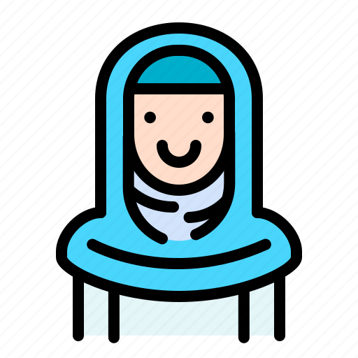 Women, woman, female, avatar, emoji, moslem, islam icon - Download on Iconfinder
