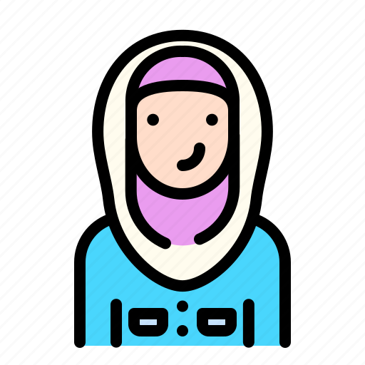 Women, girl, female, avatar, emoji, moslem, islam icon - Download on Iconfinder
