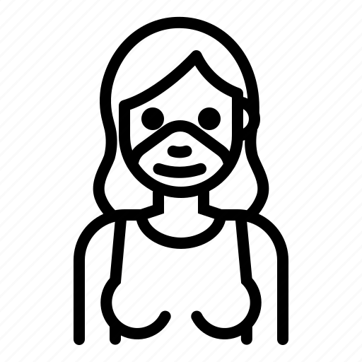 Women, woman, girl, female, avatar, emoji, mask icon - Download on Iconfinder