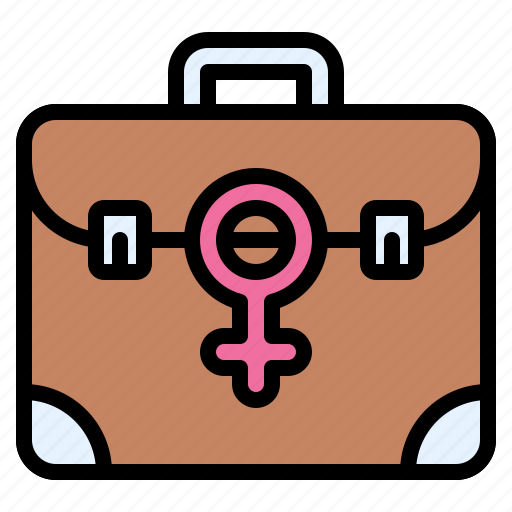 Feminism, feminist, rights, business, briefcase, working woman, finance icon - Download on Iconfinder