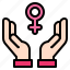feminism, woman, feminist, women, rights, hand 