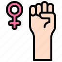 feminism, woman, feminist, women, rights, fist, empowerd