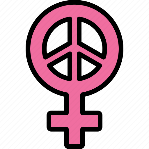 Feminism, woman, feminist, women, rights, peace icon - Download on Iconfinder