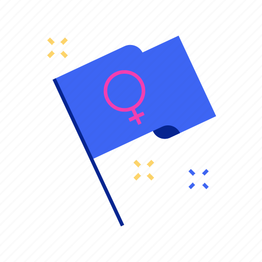 Female, feminine, feminism, flag, power, rights, women icon - Download on Iconfinder