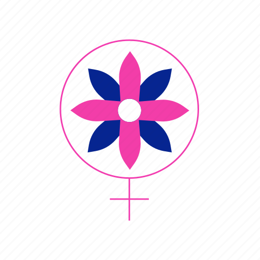 Female, feminine, flower, gentle, girl power, kind, woman icon - Download on Iconfinder