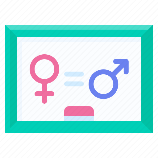 Feminism, feminist, women, rights, blackboard, equality, male icon - Download on Iconfinder