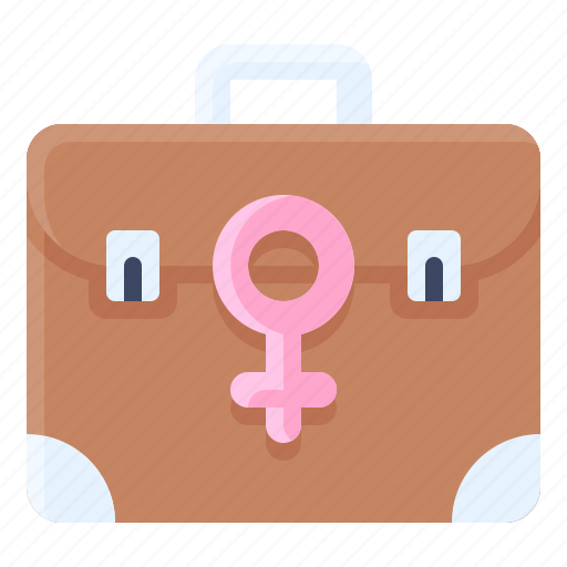 Feminism, woman, feminist, women, rights, briefcase, work icon - Download on Iconfinder