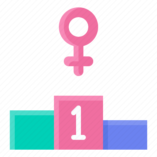 Feminism, woman, feminist, women, rights, winner, first prize icon - Download on Iconfinder